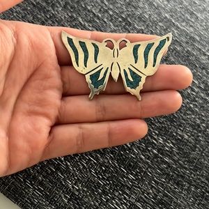 .925 stamped Brooch Butterfly